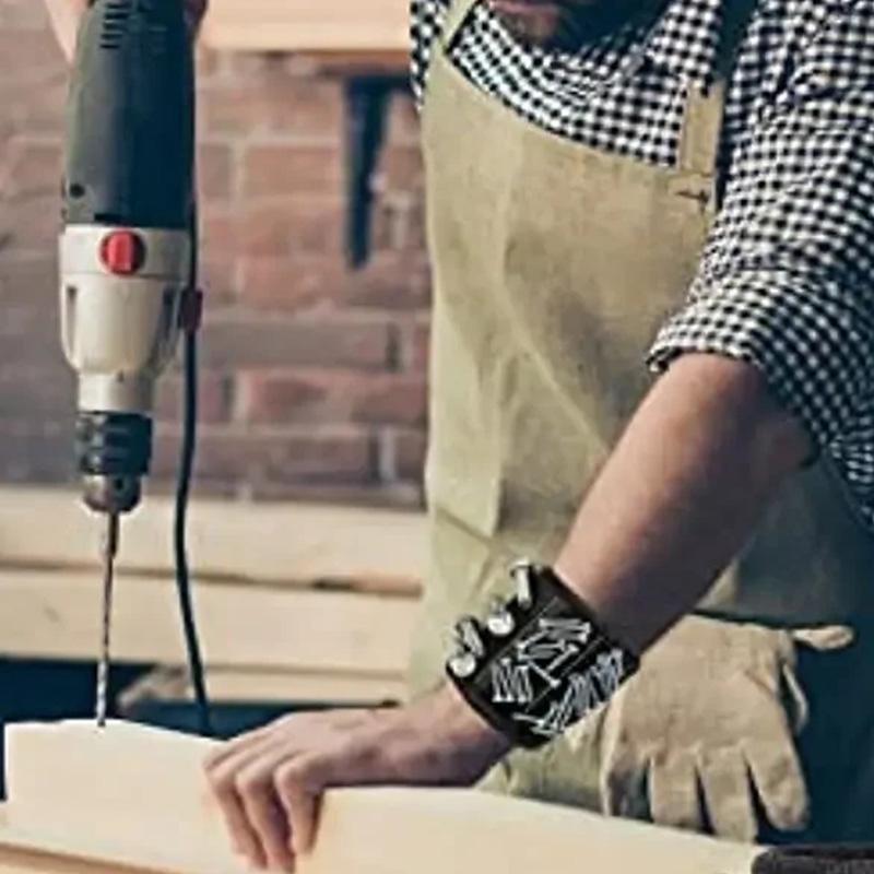 used to secure screws nails drill bits and strong magnetic wrist tool kits parts Powerful magnetic tool magnetic wristband
