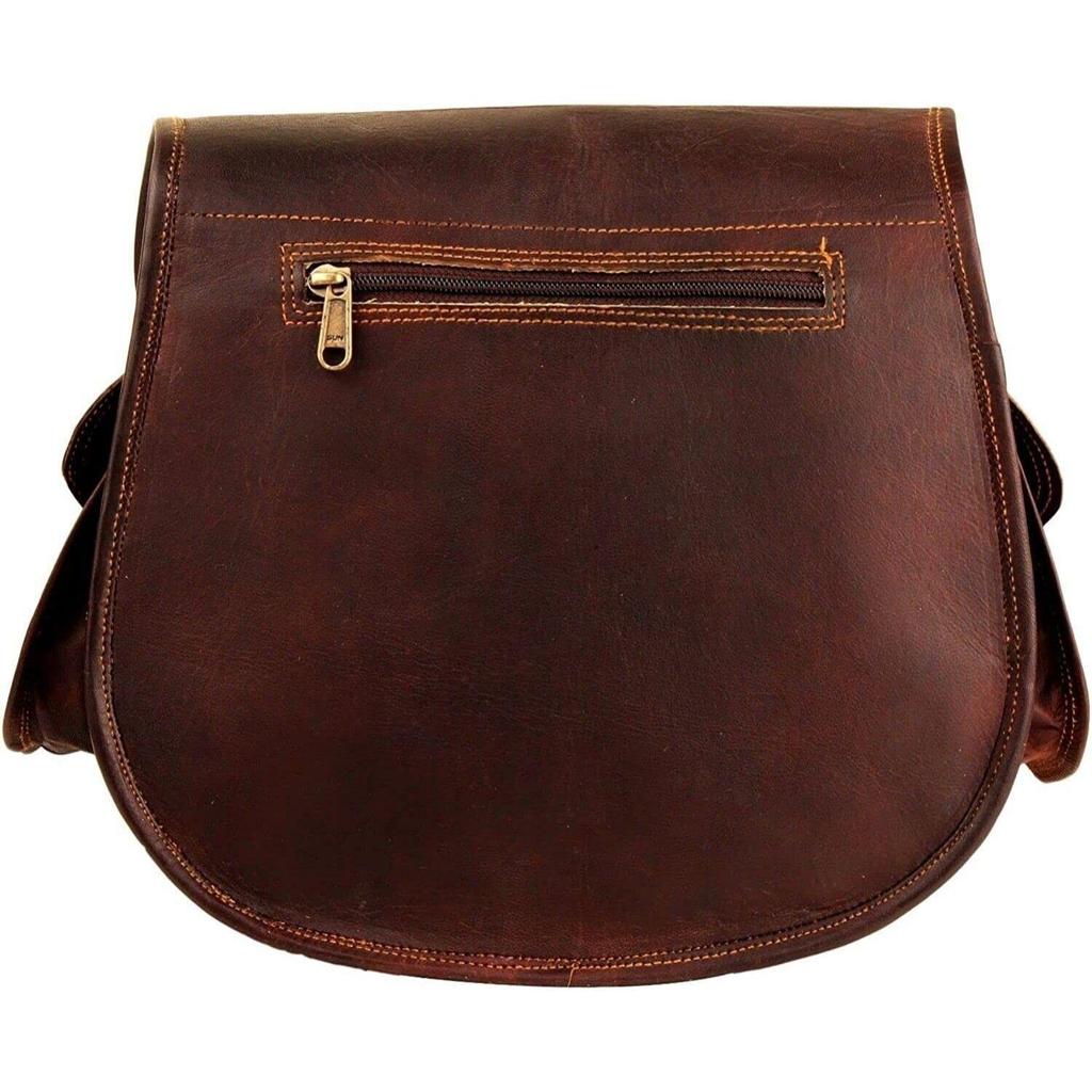 Geantă de damă, realizată manual, din piele naturală, în stil vintage.