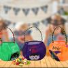 Halloween Pumpkin and Ghost Velvet Tote Bags for Kids