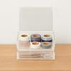 MUJI Overlapping Acrylic Case 2 Tier Drawer with Lid Approx. Width 17.5 x Depth 13 x Height 9.5cm 47380965