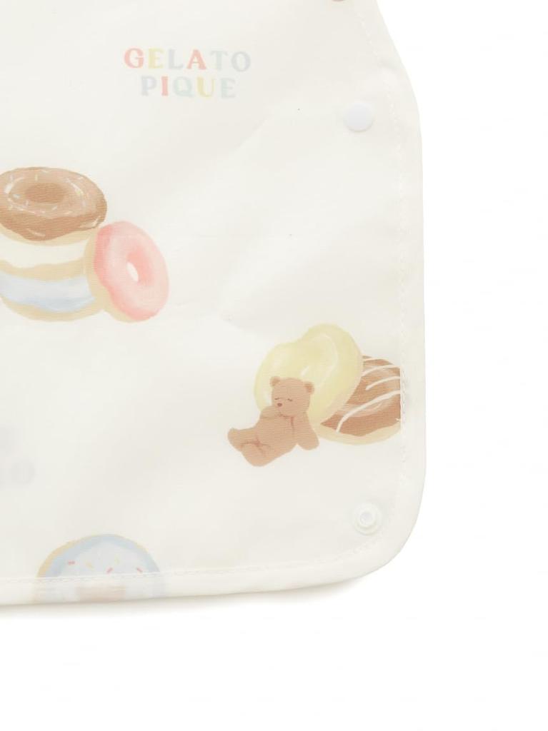 Gelato Pique Baby Donut Bear Mealtime Bib PBGG252446 CRM F