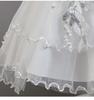 Girls' One-Shoulder Luxury Tulle Princess Formal Dress with Train