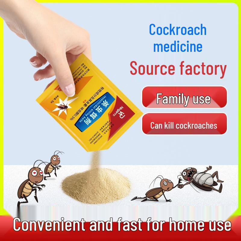 Ungiftiger Kakerlakenbekämpfer für Zuhause - Beseitigt das gesamte Nest - Sicher für Schlafzimmer & Küche - Einweg & Stark.