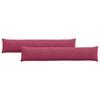 Sofa Cushions 2 Pieces Burgundy 200 X 40 Cm Cord Fabric