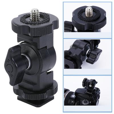 Aluminum Cold Shoe 1/4 Screw Mount Arm for DSLR Camera Monitor Microphones Video Light Clamp For Video Recording