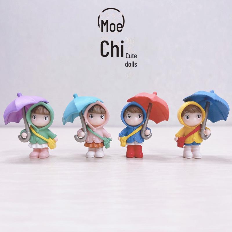 Umbrella Couple Ornaments for Cake Decorating and Home Decor