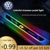 For VOLKSWAGEN VW Car Telecontrol LED Welcome Light Threshold Atmosphere Lamp For Volkswagen R Line Touareg Arteon Tiguan Jetta 