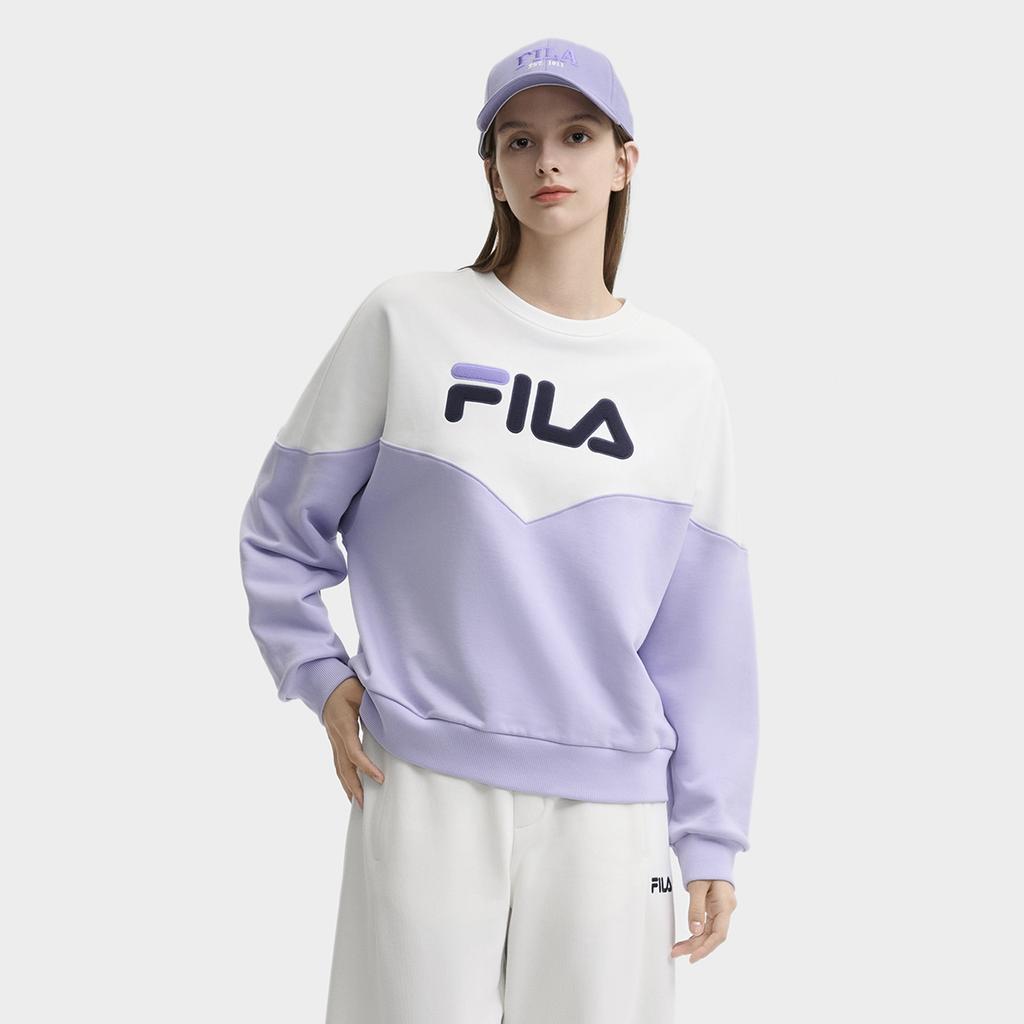 New FILA Sweatshirt Women's Cloud White F11W449218FWT