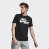 Nike Just Do It Print Sports Crew Neck Short Sleeve T-Shirt Men Tops Black 891864-010