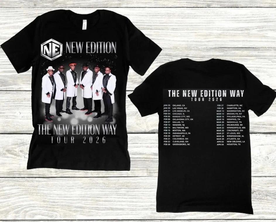the New Edition Way Tour 2026 T-shirt Unisex 2 Sides L
