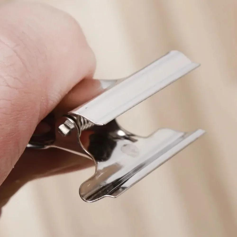 10 Stück Edelstahl-Clips Lebensmittelverschluss-Clips Papierbeutel-Clips Dokumentenbeutel-Verschließer Versiegelungsmaschine Küchenhelfer