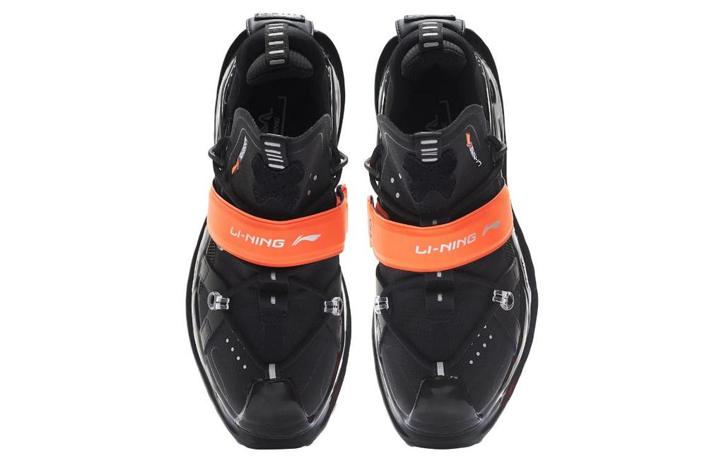 Li Ning Halo Textile, Leather Trendy Cushioning Slip Resistant Abrasion Resistant Low top Casual Shoes Men's AZGS101-1