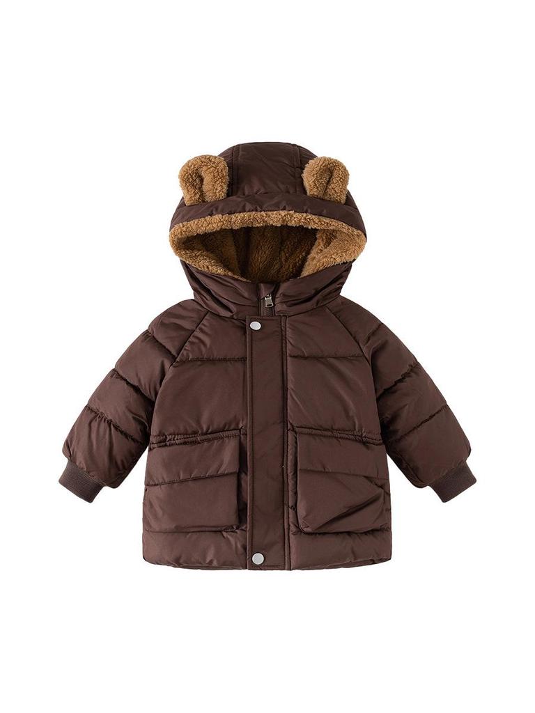Stilvolle Koreanische Baumwolljacke für Kinder - Unisex Verdickte Herbst/Winterjacke 2025