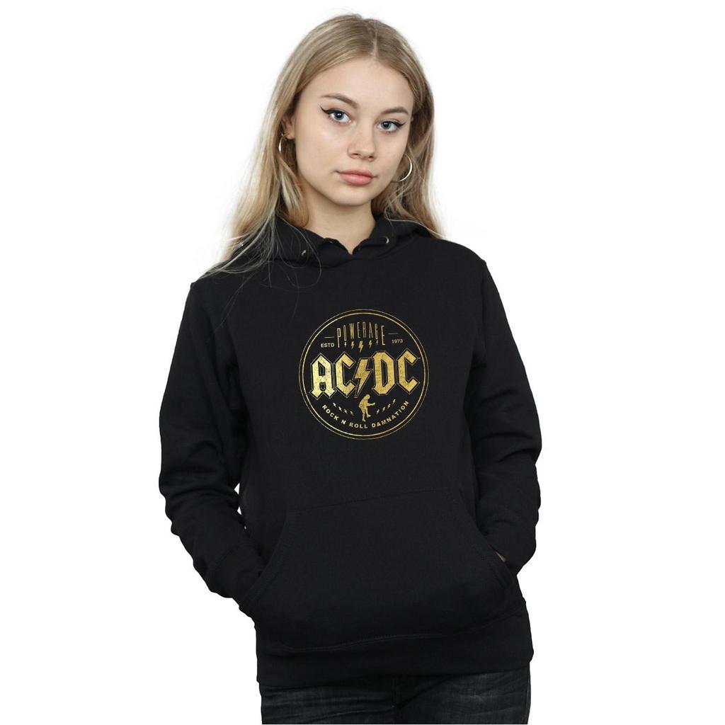 AC/DC Womens/Ladies Rock N Roll Damnation Hoodie