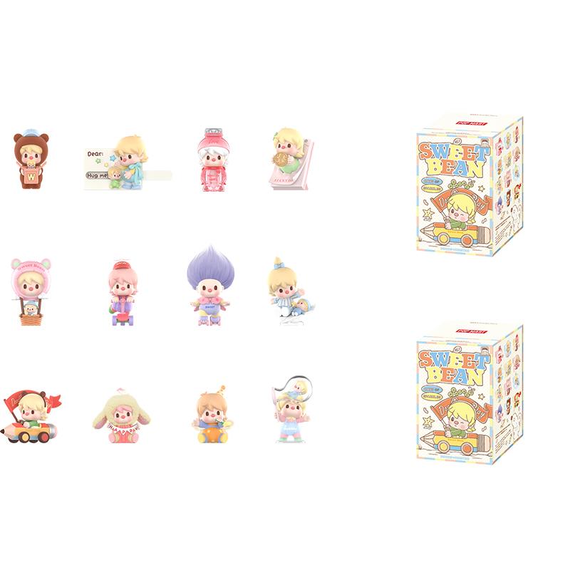 POP MART Little Sweet Bean Memory Collection Ornament Figure Mystery Boxes Single Mystery Box/Whole Box 12 Pcs PPMT-2603-0026