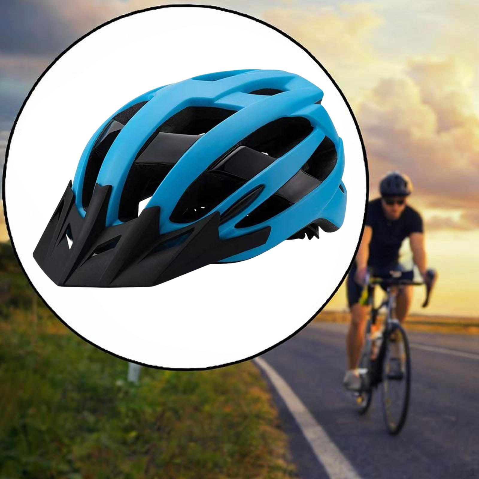 

Bike Helmet Bicycle Protective for Adults Adjustable Cycling Sports Helmets Roller Black Blue
