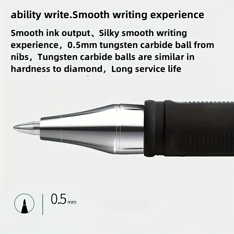 12 Stück 0,5 mm Gelstifte, Büro- und Geschäfts-Signaturstifte, Tintenpatronen für geschmeidiges Schreiben, Ideal für Prüfungen