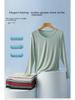 2025 Slim V-Neck Ribbed Long-Sleeve Top - Versatile Solid Color for Women's Layering