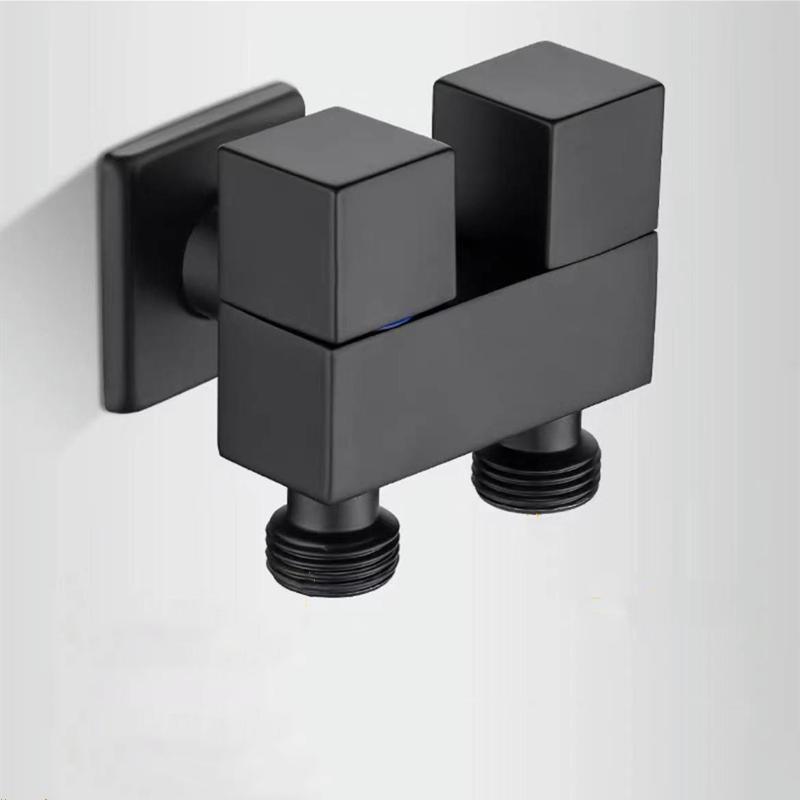 1PC Bibcock One In Three Outlet Angle Valve Brass 3-Way/4-Way Water Heater Toilet Multi-Function Faucet Thread G1/2'