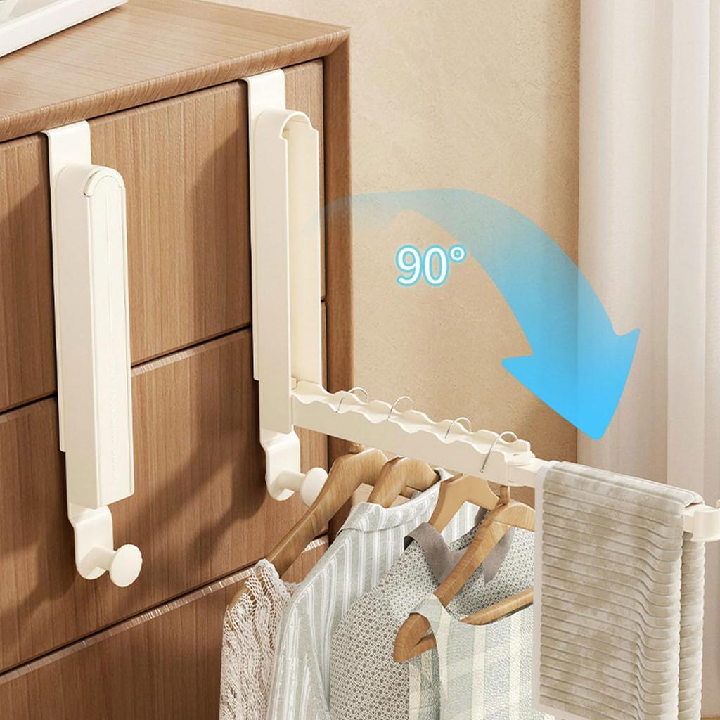 Über Tür Hänger Faltbar Ausziehbar Kein Bohren Kleiderständer Über Tür Haken für Zuhause Hotel