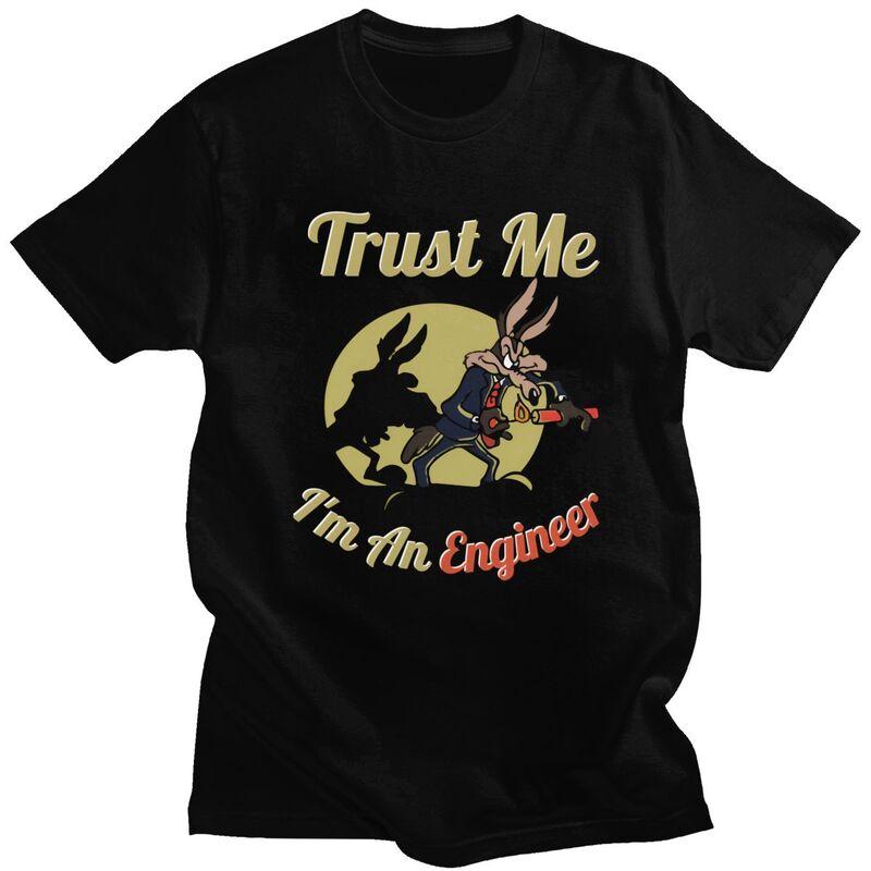 

Custom Trust Me Im An Engineer T Shirts for Men 100% Cotton Tee Tops Tshirt Short-Sleeve Fashion T-shirt - Men s Summer Cotto... S разноцветный