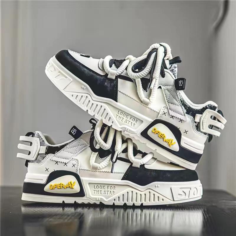 

Дизайнерские полосатые лоскутные корейские массивные кроссовки для мужчин, вулканизированная обувь на платформе, повседневные кеды для скейтбординга, бега, тенниса, спортивная обувь 44