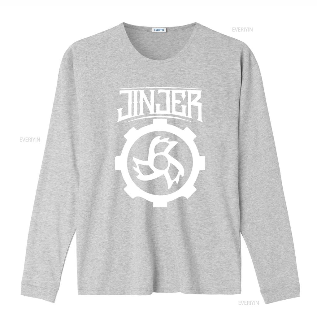 NWT Jinjer Metalcore Progressive Metal Rock Band Music Retro Logo T Shirt S 3XL Long vintage Washed Casual Unisex Stylish
