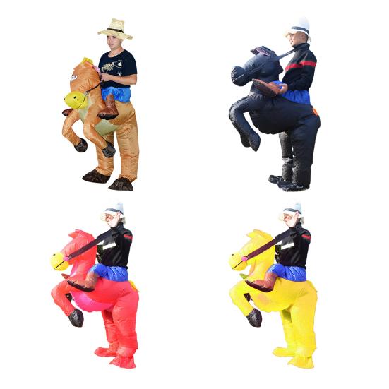 Horse Costume Exquisite Creative Vibrant Widely Used Soft Elastic Long Lasting Easy To Use Fancy Blow Up Costume Party Supplies
