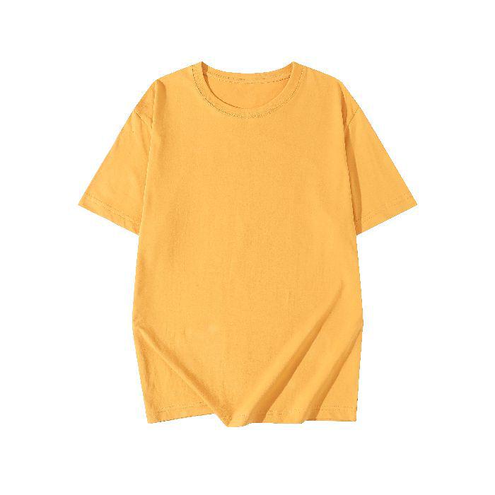 Heavyweight 200g Pure Cotton Drop Shoulder Unisex White Half Sleeve T-Shirt