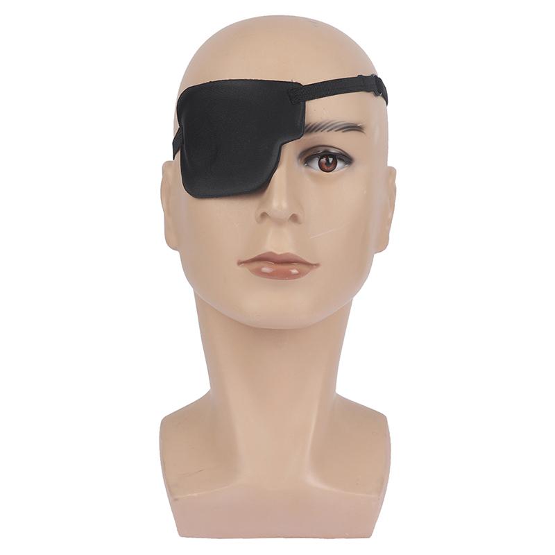Eye Patch Unisex Black Single Eyepatch Washable Adjustable Blindfold