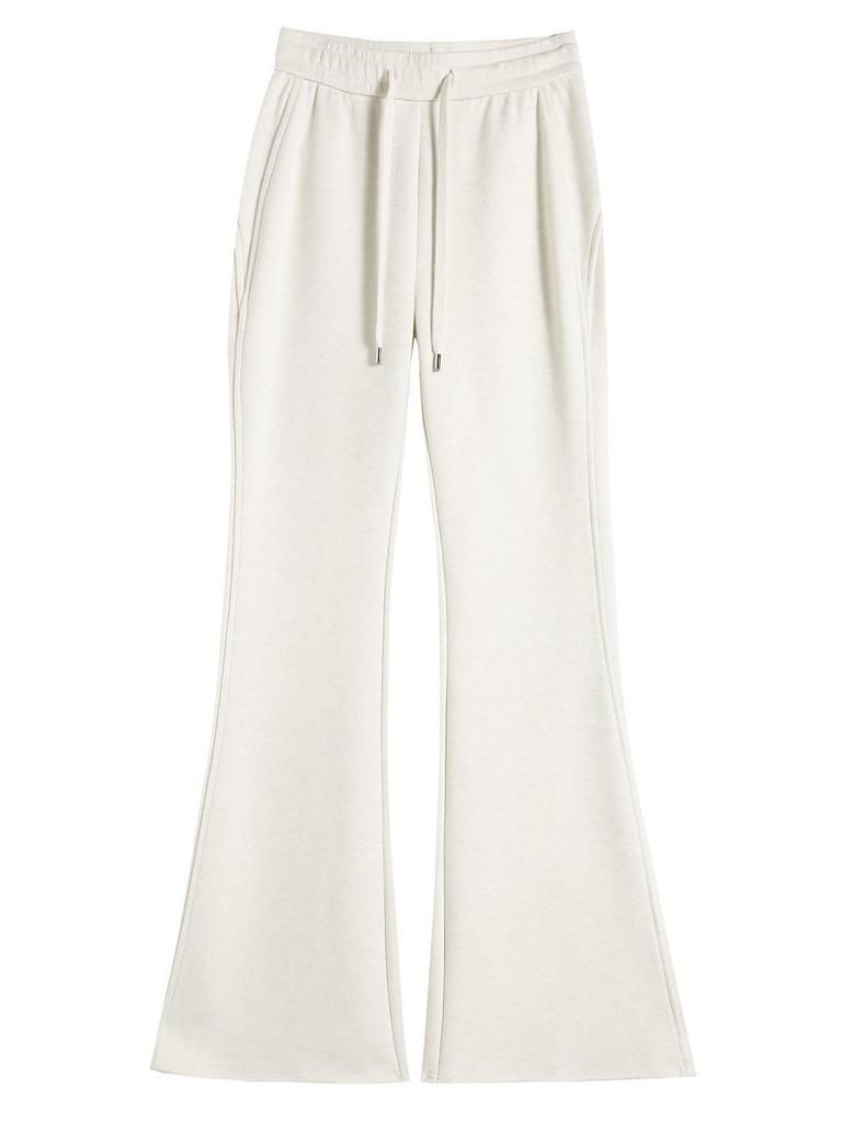 Women's High-Waisted Micro-Flared Slim-Fit Wide-Leg Pants
