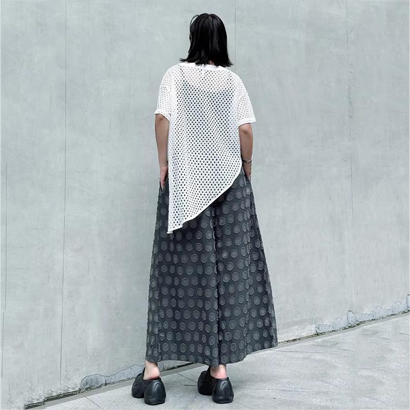 XITAO Dot Patchwork Contrast Color Print Pants HQQ2515
