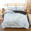 Kids Elephant Bedding Set King/Queen Size Cartoon Cute Animal Duvet Cover for Girls Boys Lovely Wildlife Polyester Quilt Cover