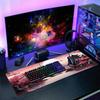 Lyserød Sakura Bjergudsigt overdimensioneret e-sports musemåtte låsende kant skridsikker gummisål skrivebordsmåtte 300 * 800 * 2mm