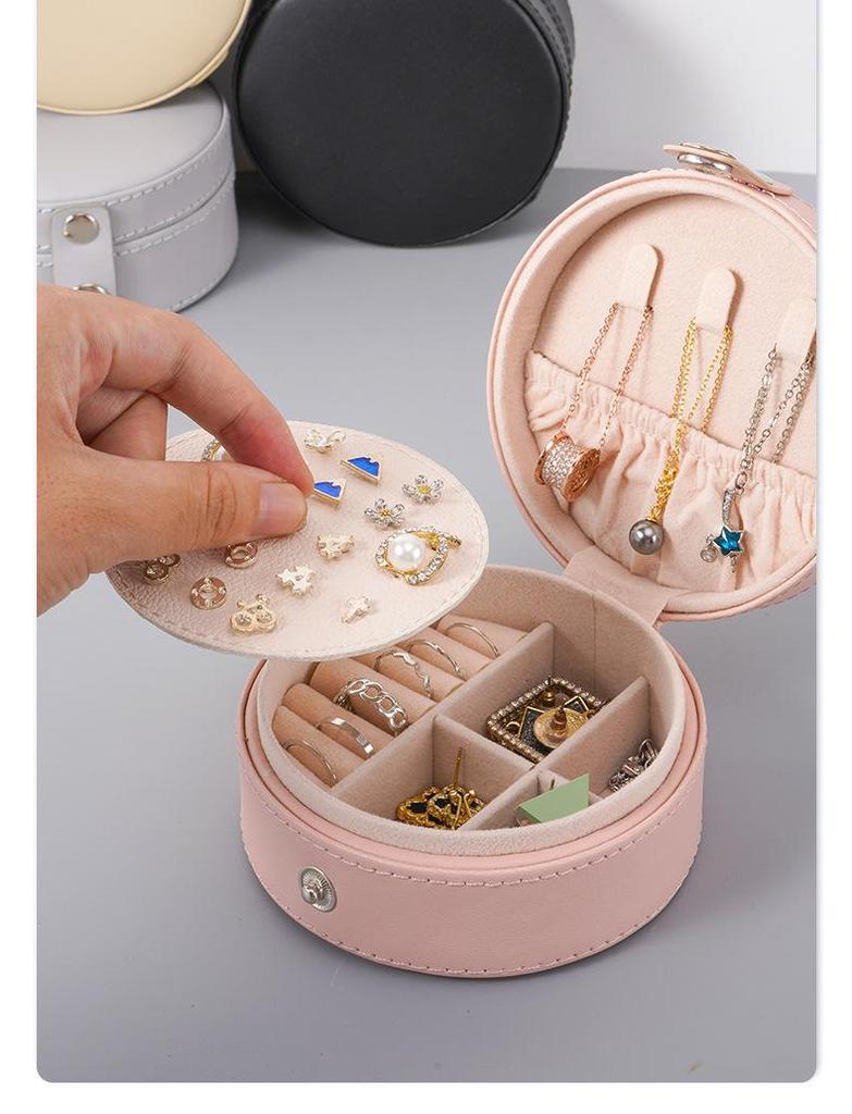 Velvet Mini Jewelry Box Keychain for Earrings & Rings