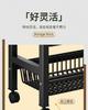 Le Kuai's fourth floor kitchen floor standing multifunctional storage rack, movable small cart, 2nd floor, 2-mesh storage rack, vegetable basket, home
