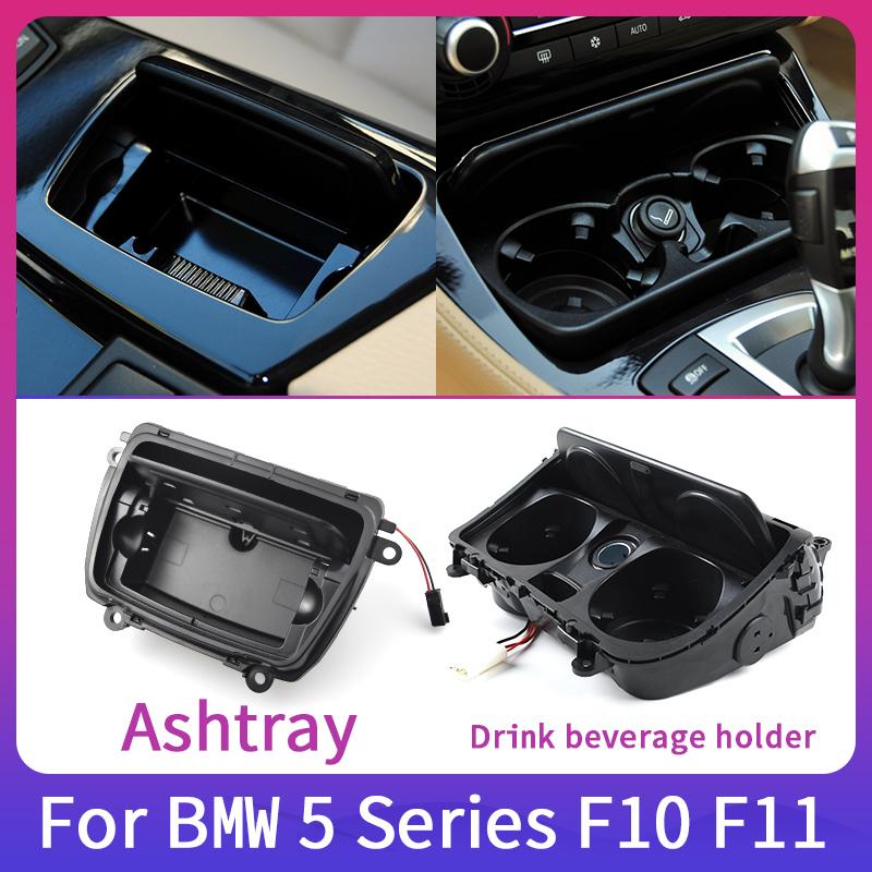 

LHD RHD Steering Wheel Cars Ashtray Center Control Drink Beverage Holder For B MW 5 Series F10/LCI F11/LCI 2011-2017 Ashtray Box Case