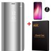 Case - Xiaomi - Redmi Note 8 - Mirror - Tempered Glass - Stand Function