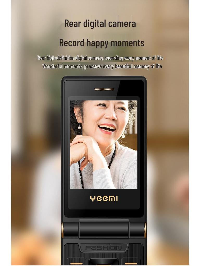 Cross-Border G10-c 4G Flip Phone for Seniors: Dual Screen, Large Buttons, Enhanced Sound, Long Battery Life