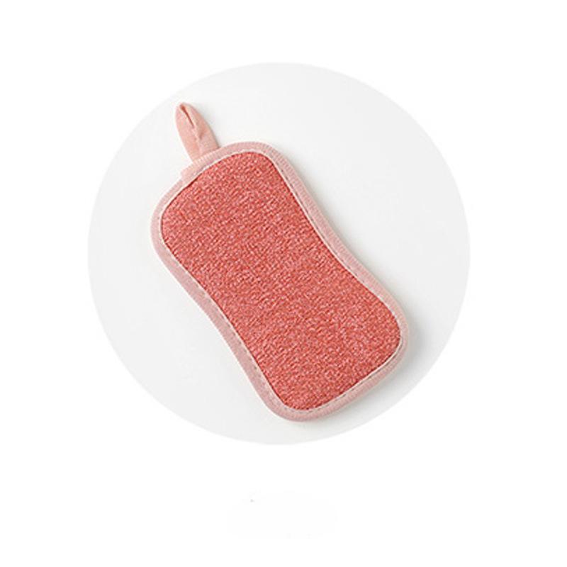 Cleaning ClothDouble-sided Dishwashing Sponge Kitchen Pot Scrubbing Stain Removal Scouring Pad