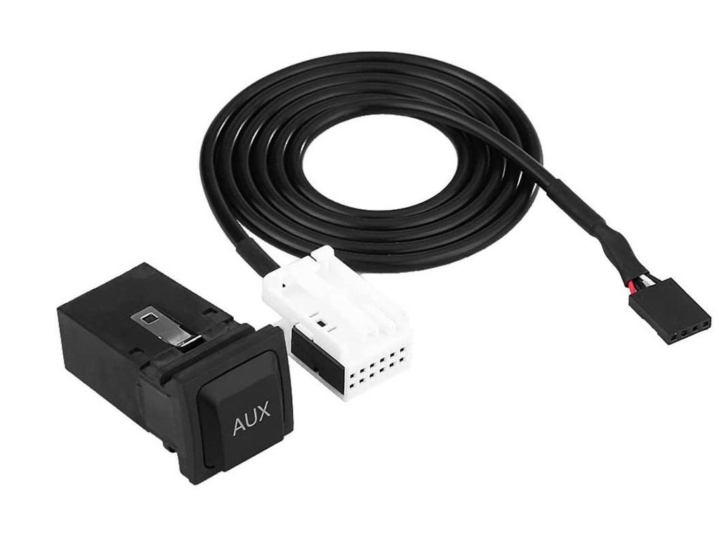 Aux Audio Cable for Volkswagen RCD510/RCD310/RCD300, Golf 6, Sagitar, Skoda Octavia