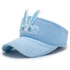 Children's hats can be worn in spring and summer, cartoon rabbit ears, letters, empty top hats, sunscreen sun hats for boys and girls