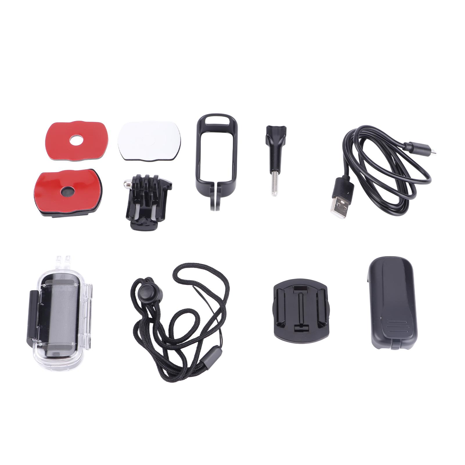 

C100 12MP Mini Hanging Sport Camera Strong Control Built‑in Lithium Battery Black