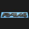 ATG1  RAV4 Emblem Car Trunk Suitcase Sticker RAV4 Car Logo Is Suitable for Toyota RAV4 Car Decoration Refit Parts Accessory 3D ABS