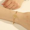 Flower of Life Charm Bracelet Stainless Steel Viking Amulet Unisex Vintage Jewelry Gift for Women Men