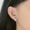 Selling Japanese ,Korean ,European American Personality Adorable Bow Zirconia Sterling Tone Earrings Trendy Stylish FemalePersonality
