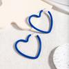 Fashion Geometric Personality Neon Acrylic Big Star Hoop Earring For Women Hollow Heart Earring Jewelry