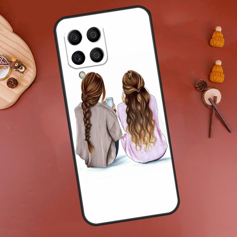 Best Friends BFF Matching Case For Samsung Galaxy M15 M35 M55 M11 M14 M34 M54 M31 M13 M53 M51 M12 M32 M52 M16 M36 M56