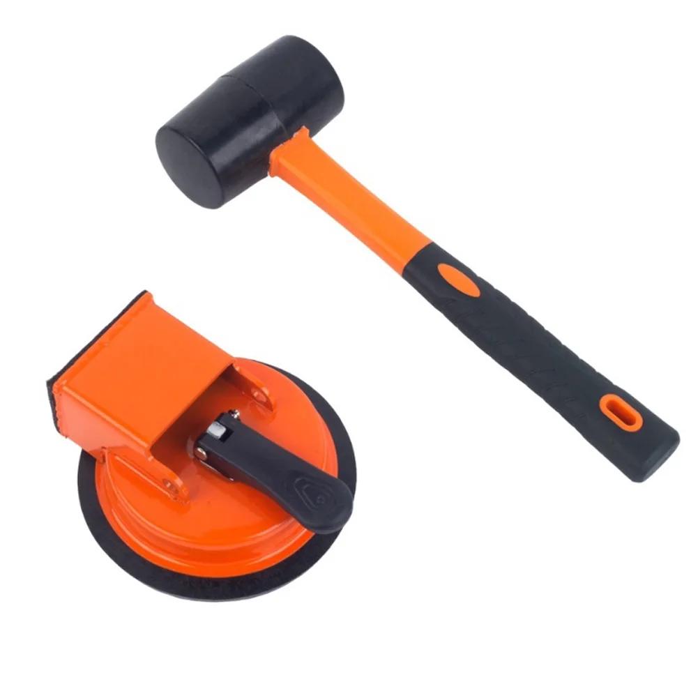 Professional Floor Gap Repair Kit with Suction Cup Rubber Hammer and Noise Reducing Pads for Floor Crack Repairs