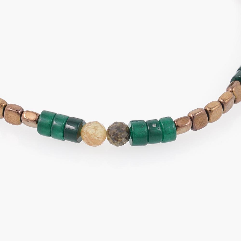 Jbans Classic 4Mm Euryodes Diorite Mix Gemstone Bracelet (C2403Ac1197_Gn)